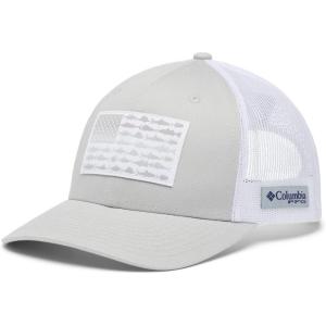 imageColumbia UnisexAdult Pfg Fish Flag Mesh Snap BackCool GreyWhite