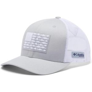 imageColumbia UnisexAdult Pfg Fish Flag Mesh Snap BackCool GreyWhiteUs Fish Flag