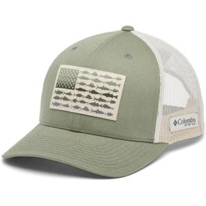 imageColumbia UnisexAdult Pfg Fish Flag Mesh Snap BackCypressFossil