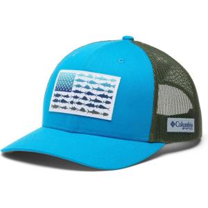 imageColumbia UnisexAdult Pfg Fish Flag Mesh Snap BackPool  Cypress