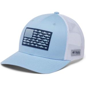 imageColumbia UnisexAdult Pfg Fish Flag Mesh Snap BackSailWhiteFish Flag