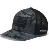 imageColumbia UnisexAdult Tree Flag Mesh Ball Cap  High CrownBlack Trad Camo