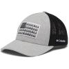 imageColumbia UnisexAdult Tree Flag Mesh Ball Cap  High CrownColumbia Grey HeatherBlack