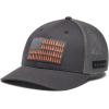 imageColumbia UnisexAdult Tree Flag Mesh Ball Cap  High CrownSharkCity Grey