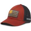 imageColumbia UnisexAdult Tree Flag Mesh Ball Cap  High CrownWarp Red  Shark