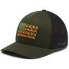 imageColumbia UnisexAdult Tree Flag Mesh Ball Cap  High CrownGreenscapeBlack