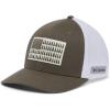 imageColumbia UnisexAdult Tree Flag Mesh Ball Cap  High CrownOlive GreenWhite