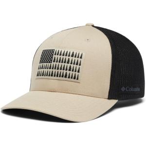 imageColumbia UnisexAdult Tree Flag Mesh Ball Cap  High CrownAncient FossilBlack