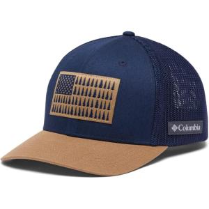 imageColumbia UnisexAdult Tree Flag Mesh Ball Cap  High CrownCollegiate NavyDelta