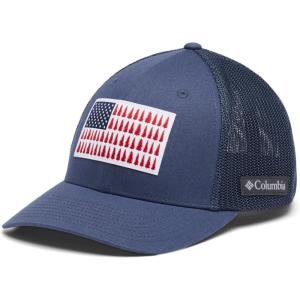 imageColumbia UnisexAdult Tree Flag Mesh Ball Cap  High CrownDark Mountain