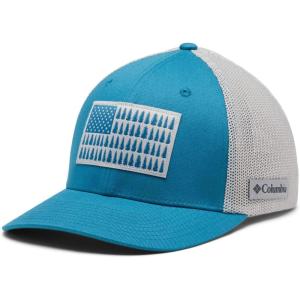 imageColumbia UnisexAdult Tree Flag Mesh Ball Cap  High CrownDeep Marine