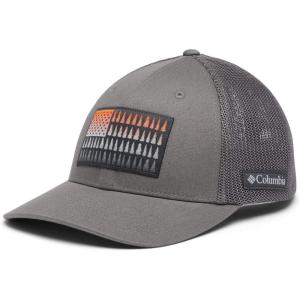 imageColumbia UnisexAdult Tree Flag Mesh Ball Cap  High CrownTitanium
