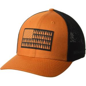 imageColumbia UnisexAdult Tree Flag Mesh Ball Cap  High CrownWarm CopperBlack