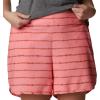 imageColumbia Womens Pleasant Creek Stretch ShortSalmonTeak Brown Tie Dye Stripe