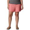 imageColumbia Womens Pleasant Creek Stretch ShortSalmonTeak Brown Tie Dye Stripe