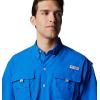 imageColumbia Mens Bahama II UPF 30 Short Sleeve PFG Fishing Shirt Vivid Blue 2X Tall