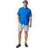 imageColumbia Mens Bahama II UPF 30 Short Sleeve PFG Fishing Shirt Vivid Blue 2X Tall