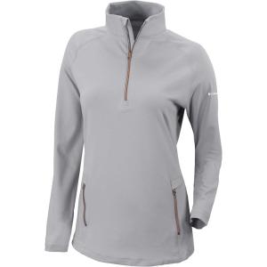 imageColumbia Golf Womens OmniWick Outward Nine 14 ZipCool Grey