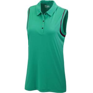 imageColumbia Golf Womens OmniWick Bright Lights TankElectric Turquoise With Red Onion