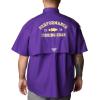 imageColumbia Mens CLG Bonehead Team Ss ShirtLsu  Vivid Purple