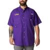 imageColumbia Mens CLG Bonehead Team Ss ShirtLsu  Vivid Purple