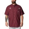 imageColumbia Mens CLG Bonehead Team Ss ShirtTam  Deep Maroon
