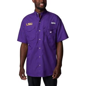 imageColumbia Mens CLG Bonehead Team Ss ShirtLsu  Vivid Purple