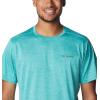 imageColumbia Mens Alpine Chill Zero Short Sleeve CrewBright Aqua Heather