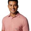 imageColumbia Mens PFG Uncharted PoloSandalwood Pink Heather