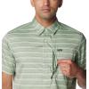 imageColumbia Mens Silver Ridge Utility Lite Novelty Short SleeveCanteen Chambray Stripe