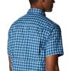 imageColumbia Mens Silver Ridge Utility Lite Novelty Short SleeveCollegiate Navy Pulaski Plaid