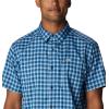 imageColumbia Mens Silver Ridge Utility Lite Novelty Short SleeveCollegiate Navy Pulaski Plaid