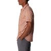 imageColumbia Mens Silver Ridge Utility Lite Novelty Short SleeveDesert Orange Pulaski Plaid