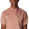 imageColumbia Mens Silver Ridge Utility Lite Novelty Short SleeveDesert Orange Pulaski Plaid