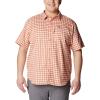 imageColumbia Mens Silver Ridge Utility Lite Novelty Short SleeveDesert Orange Pulaski Plaid