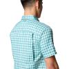 imageColumbia Mens Silver Ridge Utility Lite Novelty Short SleeveRipple Blue Pulaski Plaid
