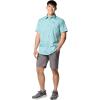 imageColumbia Mens Silver Ridge Utility Lite Novelty Short SleeveRipple Blue Pulaski Plaid