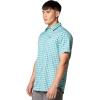 imageColumbia Mens Silver Ridge Utility Lite Novelty Short SleeveRipple Blue Pulaski Plaid