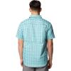imageColumbia Mens Silver Ridge Utility Lite Novelty Short SleeveRipple Blue Pulaski Plaid