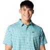 imageColumbia Mens Silver Ridge Utility Lite Novelty Short SleeveRipple Blue Pulaski Plaid