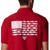 imageColumbia Mens Standard Slack Tide Camp ShirtAla  Red Velvet