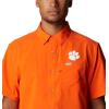 imageColumbia Mens Standard Slack Tide Camp ShirtCle  Spark Orange