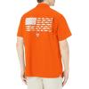 imageColumbia Mens Standard Slack Tide Camp ShirtCle  Spark Orange