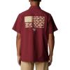 imageColumbia Mens Standard Slack Tide Camp ShirtFsu  Cabernet