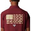 imageColumbia Mens Standard Slack Tide Camp ShirtFsu  Cabernet