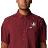 imageColumbia Mens Standard Slack Tide Camp ShirtFsu  Cabernet