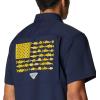 imageColumbia Mens Standard Slack Tide Camp ShirtLsu  Vivid Purple