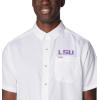 imageColumbia Mens Standard Slack Tide Camp ShirtLsu  White