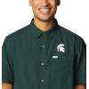 imageColumbia Mens Standard Slack Tide Camp ShirtMs  Spruce