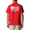 imageColumbia Mens Standard Slack Tide Camp ShirtNeb  Bright Red